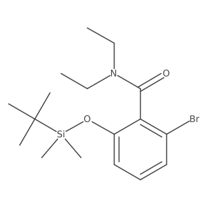 2-bromo-6-{[tert-butyl(dimethyl)silyl]oxy}-N,N-diethylbenzamide结构式