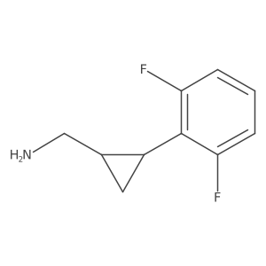 [(1R,2R)-2-(2,6-difluorophenyl)cyclopropyl]methanamine结构式