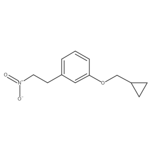 1-Cyclopropylmethoxy-3-(2-nitro-ethyl)-benzene结构式