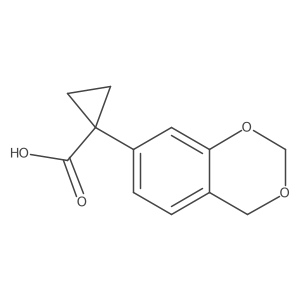 1-(4H-1,3-Benzodioxin-7-yl)cyclopropanecarboxylic acid Structure
