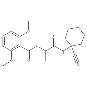 1-[(1-Cyanocyclohexyl)carbamoyl]ethyl 2,6-dimethoxybenzoate Structure