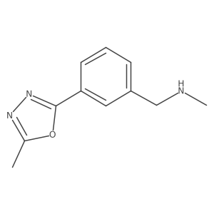 N-Methyl-3-(5-methyl-1,3,4-oxadiazol-2-yl)benzenemethanamine结构式