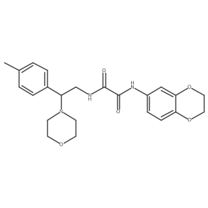 N1-(2,3-dihydrobenzo[b][1,4]dioxin-6-yl)-N2-(2-morpholino-2-(p-tolyl)ethyl)oxalamide Structure