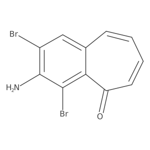 3-Amino-2,4-dibromo-5H-benzocyclohepten-5-one Structure