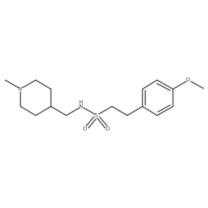 2-(4-methoxyphenyl)-N-((1-methylpiperidin-4-yl)methyl)ethanesulfonamide Structure