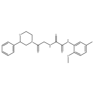 N1-(2-methoxy-5-methylphenyl)-N2-(2-oxo-2-(2-phenylmorpholino)ethyl)oxalamide Structure