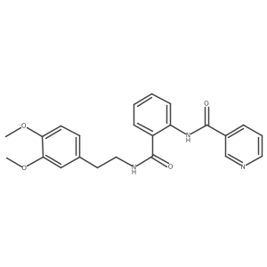 N-(2-{[2-(3,4-dimethoxyphenyl)ethyl]carbamoyl}phenyl)pyridine-3-carboxamide Structure