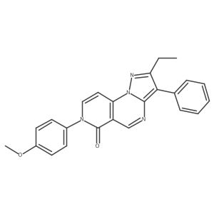 2-ethyl-7-(4-methoxyphenyl)-3-phenylpyrazolo[1,5-a]pyrido[3,4-e]pyrimidin-6(7H)-one Structure