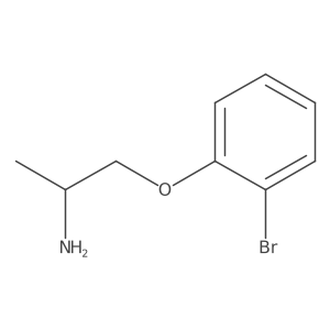 1-(2-Aminopropoxy)-2-bromobenzene结构式