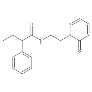 N-(2-(6-oxopyridazin-1(6H)-yl)ethyl)-2-phenylbutanamide Structure