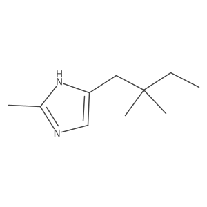 4-(2,2-dimethylbutyl)-2-methyl-1H-imidazole结构式