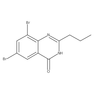 6,8-Dibromo-2-propyl-4(3H)-quinazolinone结构式