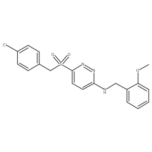 6-((4-chlorobenzyl)sulfonyl)-N-(2-methoxybenzyl)pyridazin-3-amine Structure
