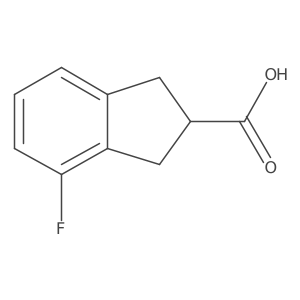 4-Fluoro-indan-2-carboxylic acid Structure