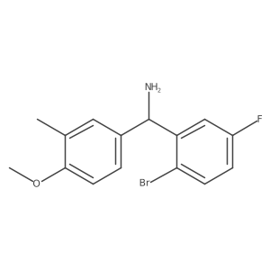 I+/--(2-Bromo-5-fluorophenyl)-4-methoxy-3-methylbenzenemethanamine Structure
