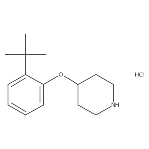 4-[2-(Tert-butyl)phenoxy]piperidine hydrochloride结构式