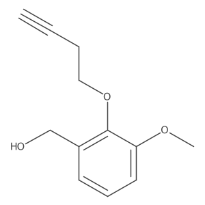 2-(3-Butyn-1-yloxy)-3-methoxybenzenemethanol Structure