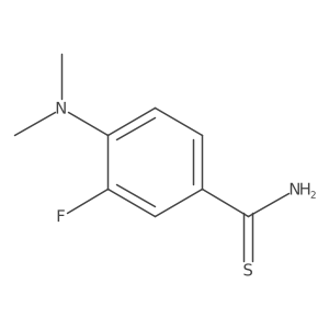 4-(Dimethylamino)-3-fluorobenzene-1-carbothioamide Structure