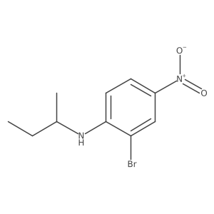 2-Bromo-N-(butan-2-yl)-4-nitroaniline Structure