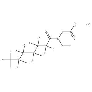 N-Ethyl-N-(perfluoro-1-oxoheptyl)-glycine sodium salt Structure