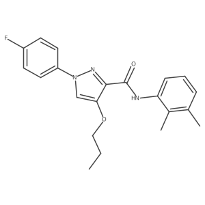 N-(2,3-dimethylphenyl)-1-(4-fluorophenyl)-4-propoxy-1H-pyrazole-3-carboxamide Structure