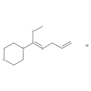 [(Methylsulfanyl)(morpholin-4-yl)methylidene](prop-2-en-1-yl)amine hydroiodide Structure
