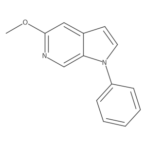 5-Methoxy-1-phenyl-1H-pyrrolo[2,3-c]pyridine结构式