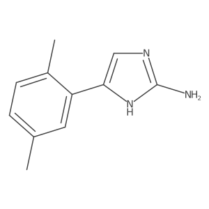 5-(2,5-dimethylphenyl)-1H-imidazol-2-amine结构式