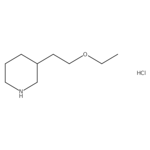 3-(2-Ethoxyethyl)piperidine hydrochloride Structure