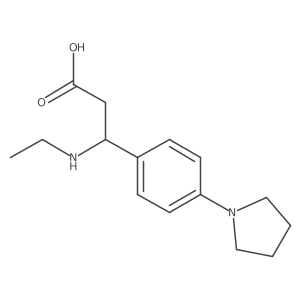 I(2)-(Ethylamino)-4-(1-pyrrolidinyl)benzenepropanoic acid结构式