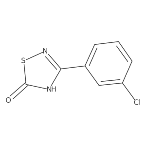 3-(3-chlorophenyl)-1,2,4-thiadiazol-5(4H)-one结构式