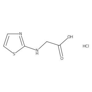 2-[(1,3-Thiazol-2-yl)amino]acetic acid hydrochloride结构式