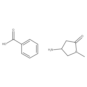 (S)-4-Amino-1-methylpyrrolidin-2-one benzoate结构式