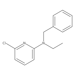N-benzyl-6-chloro-N-ethylpyridin-2-amine结构式