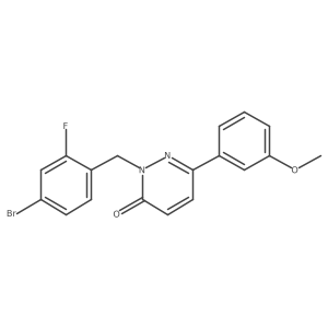 2-(4-bromo-2-fluorobenzyl)-6-(3-methoxyphenyl)pyridazin-3(2H)-one Structure