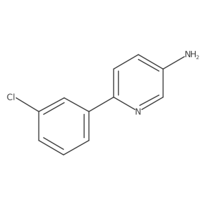 6-(3-Chlorophenyl)pyridin-3-amine结构式