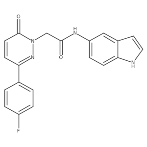 2-[3-(4-fluorophenyl)-6-oxopyridazin-1(6H)-yl]-N-(1H-indol-5-yl)acetamide Structure