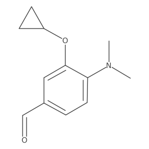 3-Cyclopropoxy-4-(dimethylamino)benzaldehyde结构式