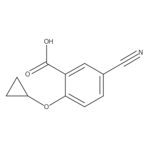 5-Cyano-2-cyclopropoxybenzoic acid结构式