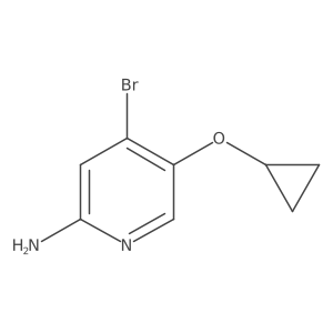 4-Bromo-5-cyclopropoxypyridin-2-amine Structure