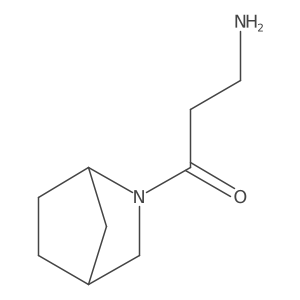 3-Amino-1-(2-azabicyclo[2.2.1]heptan-2-yl)propan-1-one结构式