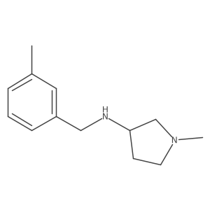 1-methyl-N-[(3-methylphenyl)methyl]pyrrolidin-3-amine结构式