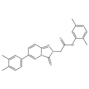 N-(2,5-dimethylphenyl)-2-(6-(3,4-dimethylphenyl)-3-oxo-[1,2,4]triazolo[4,3-b]pyridazin-2(3H)-yl)acetamide结构式