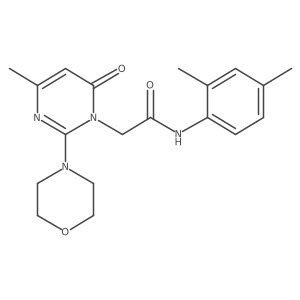 N-(2,4-dimethylphenyl)-2-(4-methyl-2-morpholin-4-yl-6-oxopyrimidin-1(6H)-yl)acetamide Structure