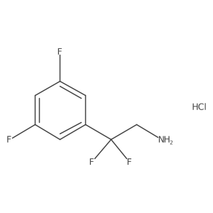 2-(3,5-Difluorophenyl)-2,2-difluoroethan-1-amine hydrochloride结构式