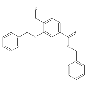 3-Benzyloxy-4-formyl-benzoic acid benzyl ester结构式