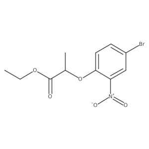 Ethyl 2-(4-bromo-2-nitrophenoxy)propanoate结构式