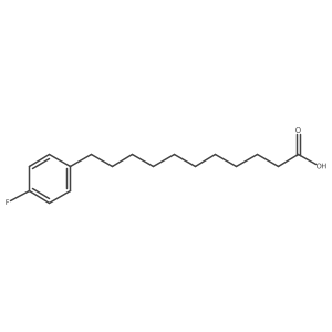 4-Fluorobenzeneundecanoic acid结构式