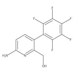6-Amino-3-(perfluorophenyl)pyridine-2-methanol Structure