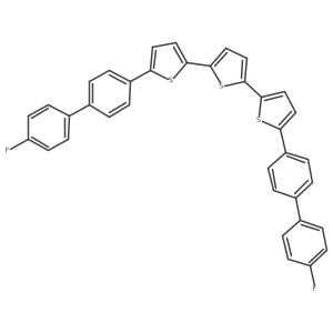 5,5''-Bis(4'-fluoro-[1,1'-biphenyl]-4-yl)-2,2':5',2''-terthiophene Structure